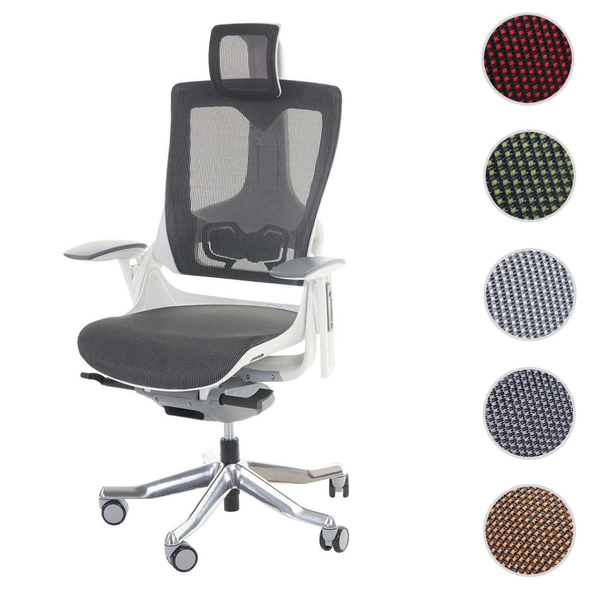 BÜROSTUHL MERRYFAIR Schwarz - Schwarz, Textil (75/138/68cm) - MCW
