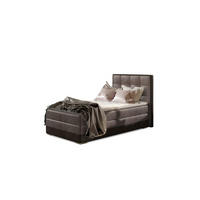 BOXBETT Aster 90x200 cm Bonellfederkern inkl - Hellbraun, Holz/Textil (90/200cm) - Best For Home