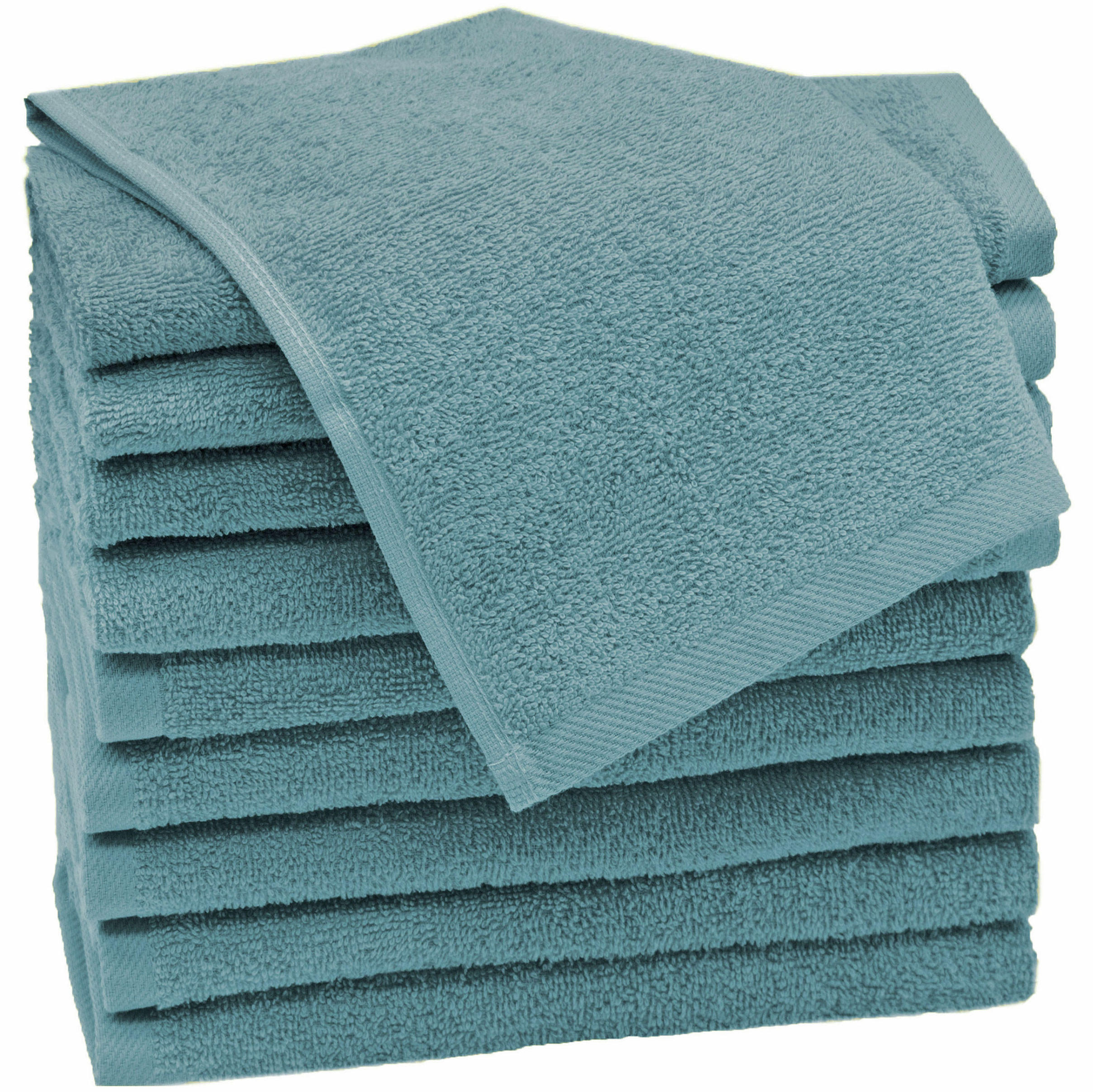 GÄSTETÜCHER, 10er-Set, 30x50 cm, 100% Baumwolle, Blau - Petrol, Textil (30/50cm) - Zollner