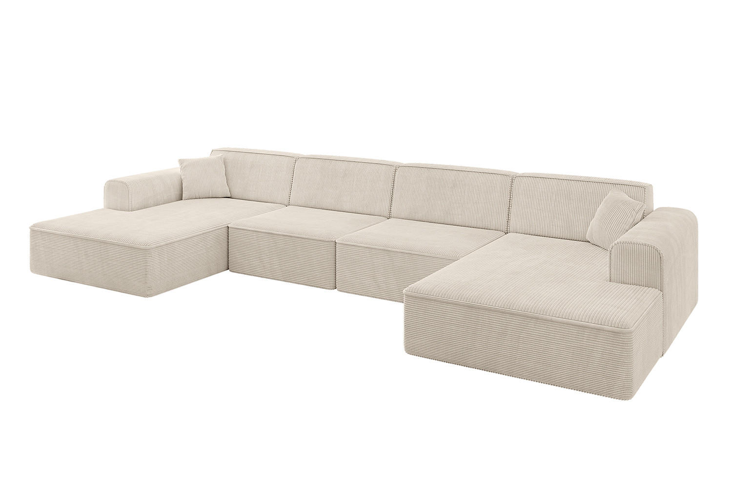 ALTDECOR SEDACÍ souprava IREA-U2-v3 – 386 x 165 x 77 cm, béžová
