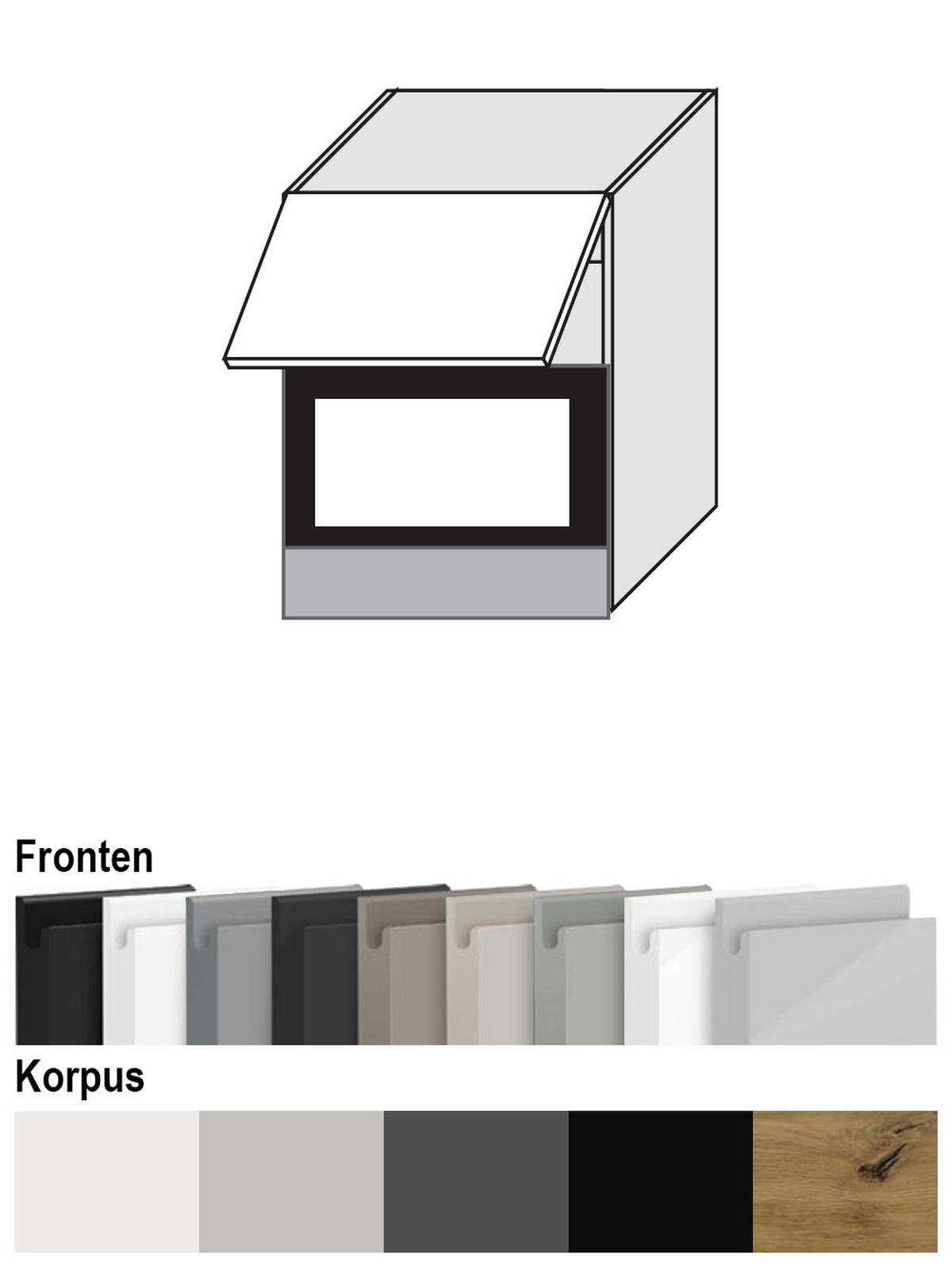 MIKROWELLENUMBAUSCHRANK Avellino W2MK/60 cashmere Acryl matt / Weiß 60 / 32,5 / 72cm - Beige/Weiß, Holz/Holzwerkstoff (60/72/32.5cm) - Feldmann-Wohnen
