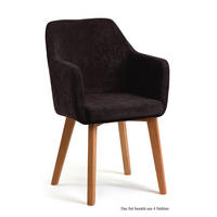 ARMLEHNSTUHL (4er-Set) Darleen 57x87x60 Eiche geölt/Espresso - Eichefarben/Dunkelbraun, Kunststoff (60/87/57cm) - 58aufmkessel