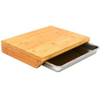 XL-SCHNEIDEBRETT 37/49/8 cm, Bambus - Braun, Holz (37/49cm) - Dunedesign