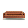 SOFA Mamaia aus strukturiertem Stoff ziegelstein 3 Sitzplätze - Braun, Textil (92/75/177cm) - Micadoni