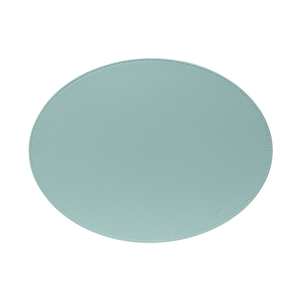 PLATZSET, Oval, Mint/Elfenbein 45 x 34cm - Mintgrün, Textil (45/35/0.5cm) - Freeform