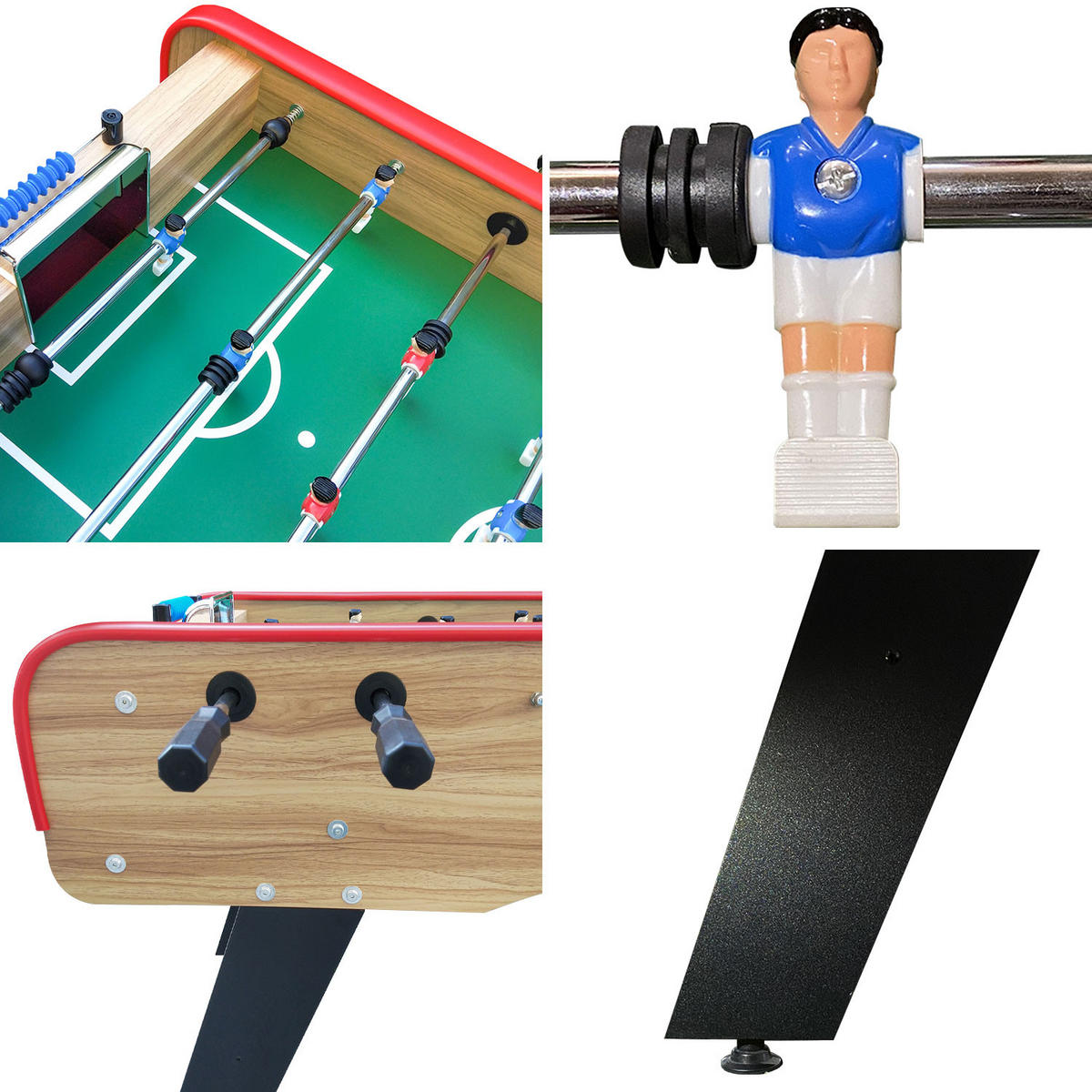 TISCHFUSSBALL - Braun, Holzwerkstoff (72.8/146.6cm) - Happy Garden