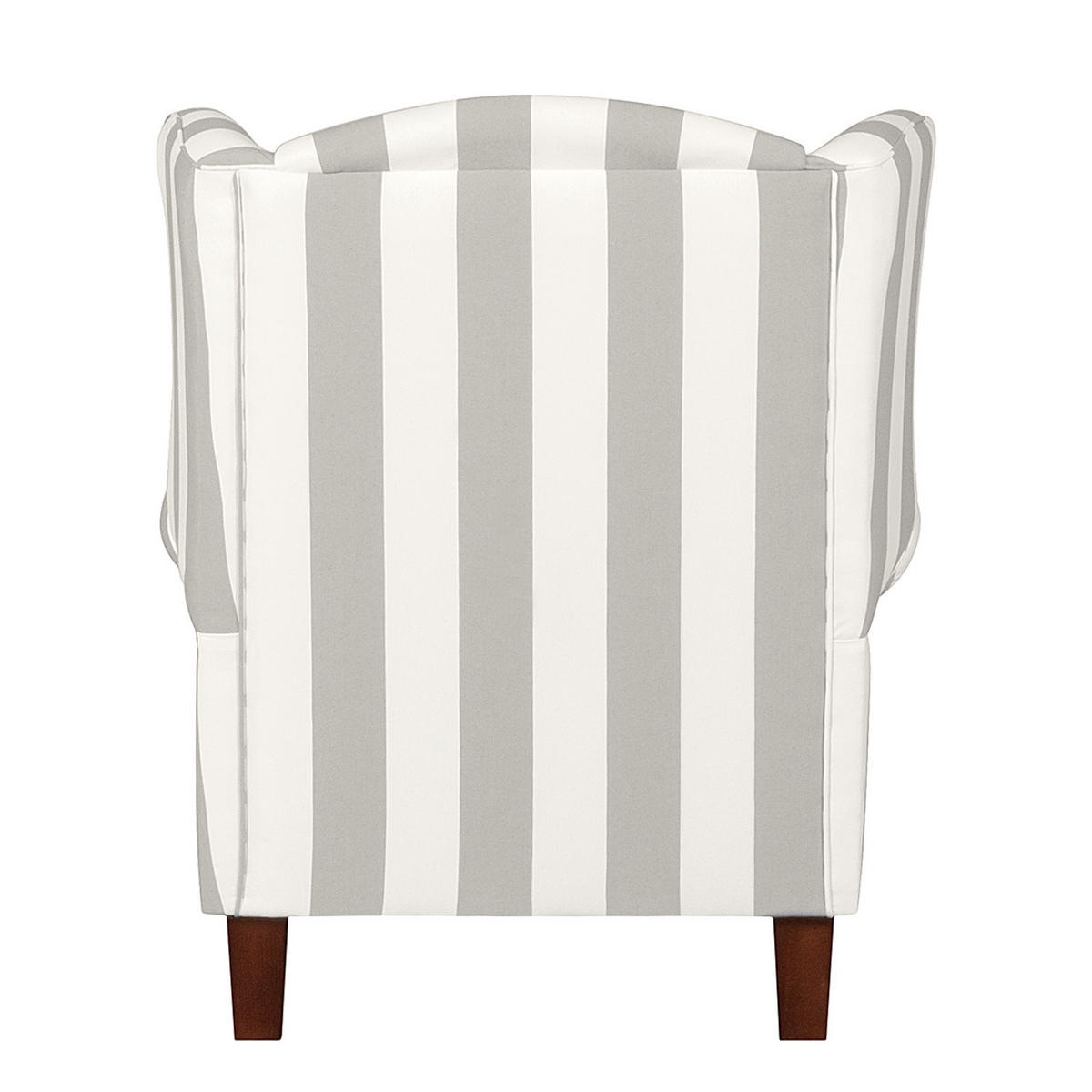 SESSEL ohne Hocker - Webstoff - Beige gestreift - Beige, Holz/Textil (78/95/78cm) - home24