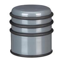 DÖRRSTOPP mörkgrå plast gummi 8x7 cm - Antracit, Plast (7/7cm) - Relaxdays
