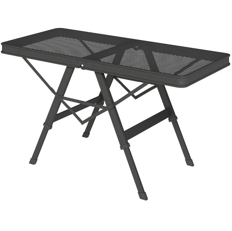 LOUNGETISCH 90/40,5/48-58 cm schwarz aus Metall klappbar - Schwarz, Metall (90/40.5/58cm) - OKWISH