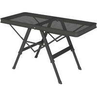 LOUNGETISCH 90/40,5/48-58 cm schwarz aus Metall klappbar - Schwarz, Metall (90/40.5/58cm) - OKWISH