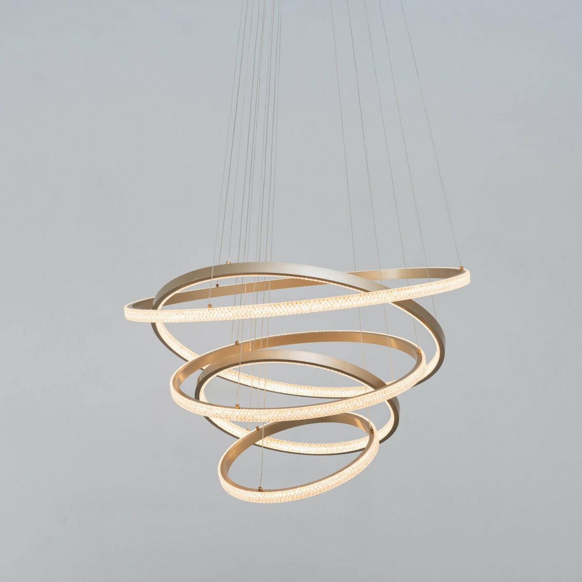 HÄNGELEUCHTE Tina, Gold / Messing, 80cm - Goldfarben, Metall (200/75/80cm) - KOSILUM