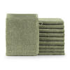 WASCHLAPPEN 10er-Set, 10x Waschlappen 15/20 cm, Hellgrün - Hellgrün, Textil (15/20cm) - Blumtal