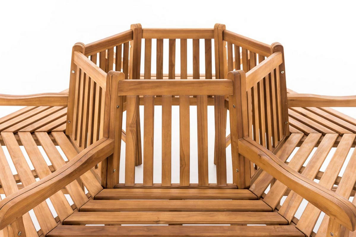 BAUMBANK Sonny mit Armlehnen 200 cm teak - Braun, Holz (200/90/200cm) - TPFGarden