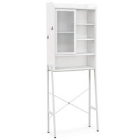 SKRÍŇ DO KÚPEĽNE Biela - biela, drevo (29/63/170cm) - COSTWAY