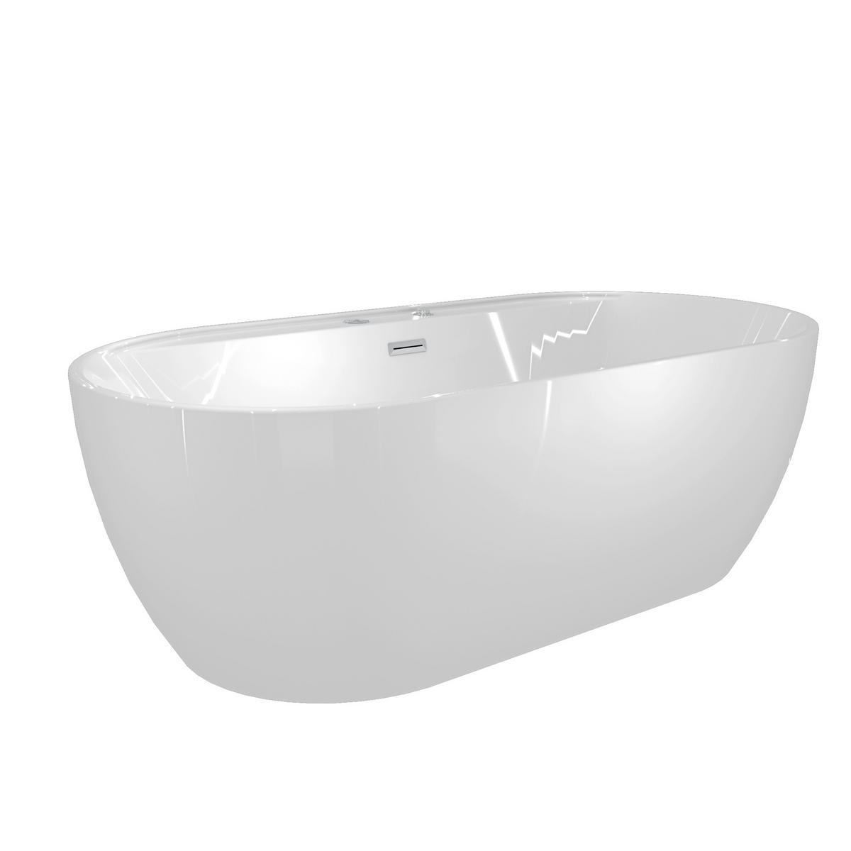 WHIRLPOOL freistehend F29 180x90cm - Weiß, Glas/Kunststoff (90/58/180cm) - AcquaVapore by Sandra Jentho