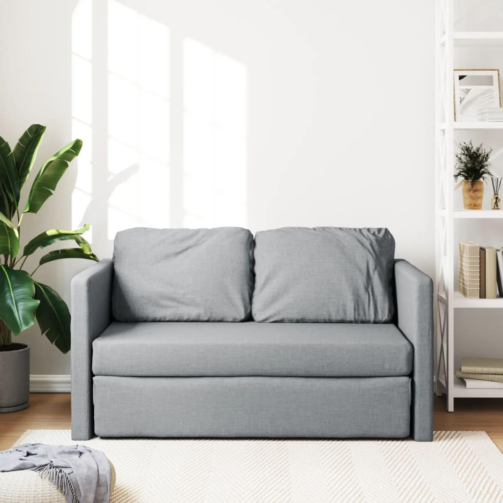 Thumbnail - Nettlife Schlafsofa, Hellgrau, Textil, 112x60x55 cm, Wohnzimmer, Sofas & Couches, Schlafsofas