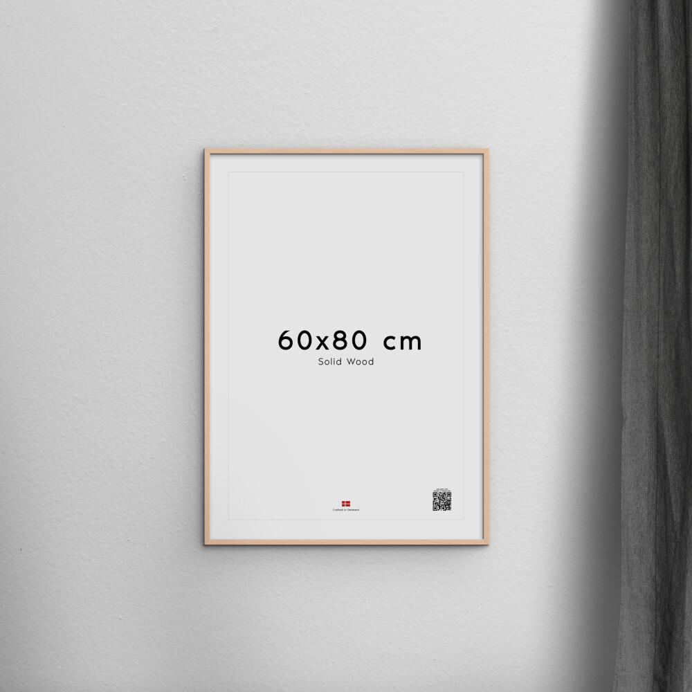RAHMEN Rosafarbenes Holz Acryl - Rosa, Holz/Papier (60/80/2cm) - Poster&Frame