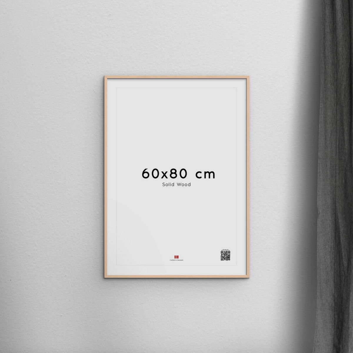 RAHMEN Rosafarbenes Holz Acryl - Rosa, Holz/Papier (60/80/2cm) - Poster&Frame