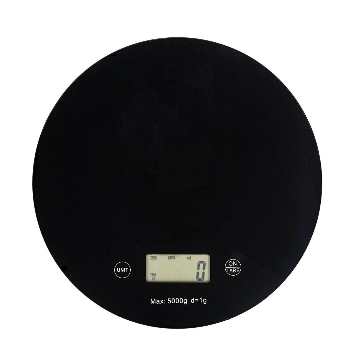 KÜCHENWAAGE mit LCD Display - Schwarz, Glas (20/1.6/20cm) - Intirilife