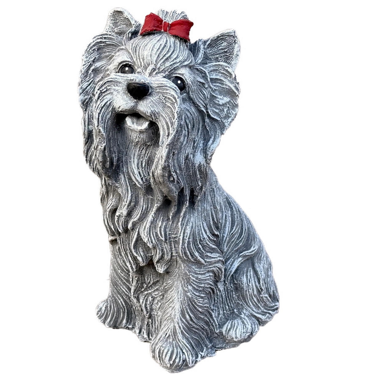 STEINFIGUR Yorkshire Terrier, Betonsteinguss, - Grau, Stein (15/30/22cm) - stoneandstyle