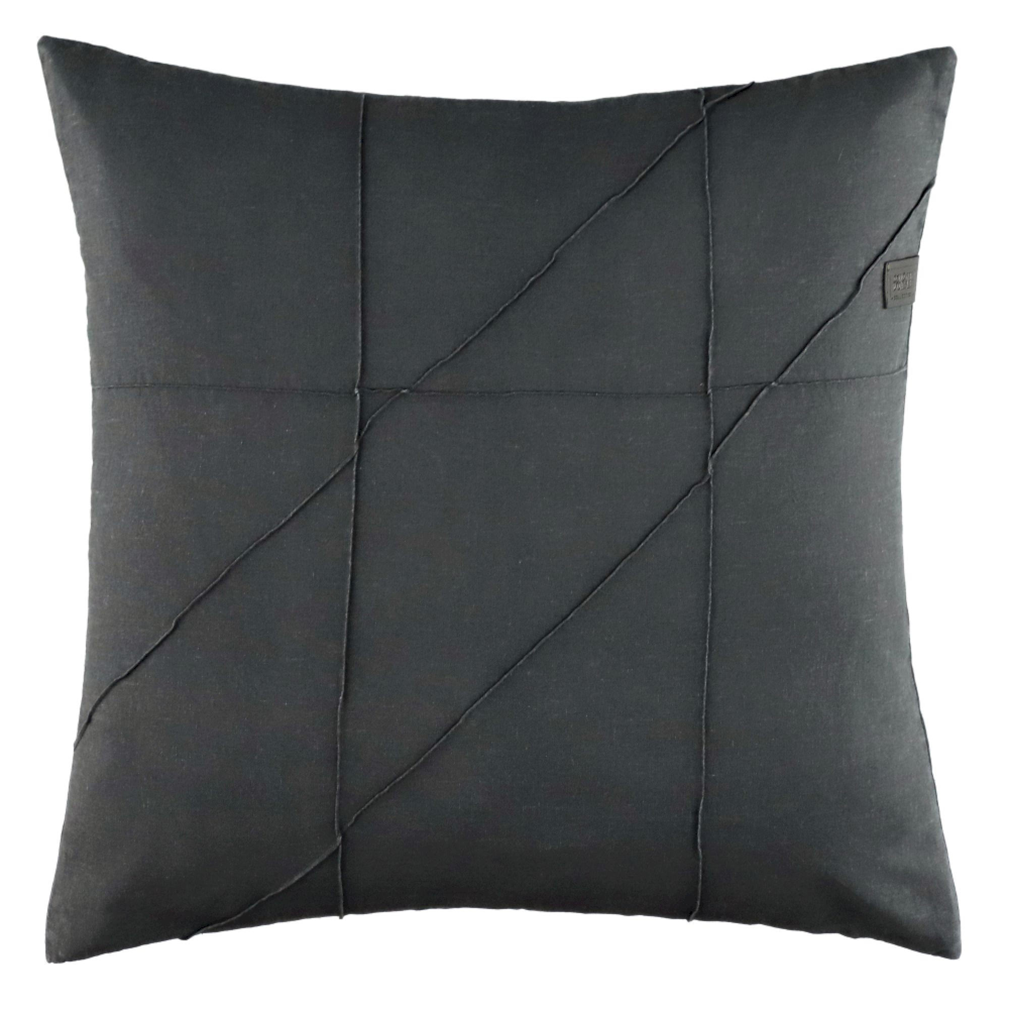 ZIERKISSENHÜLLE PLEAT - Anthrazit, Textil (45/45cm) - Schöner Wohnen