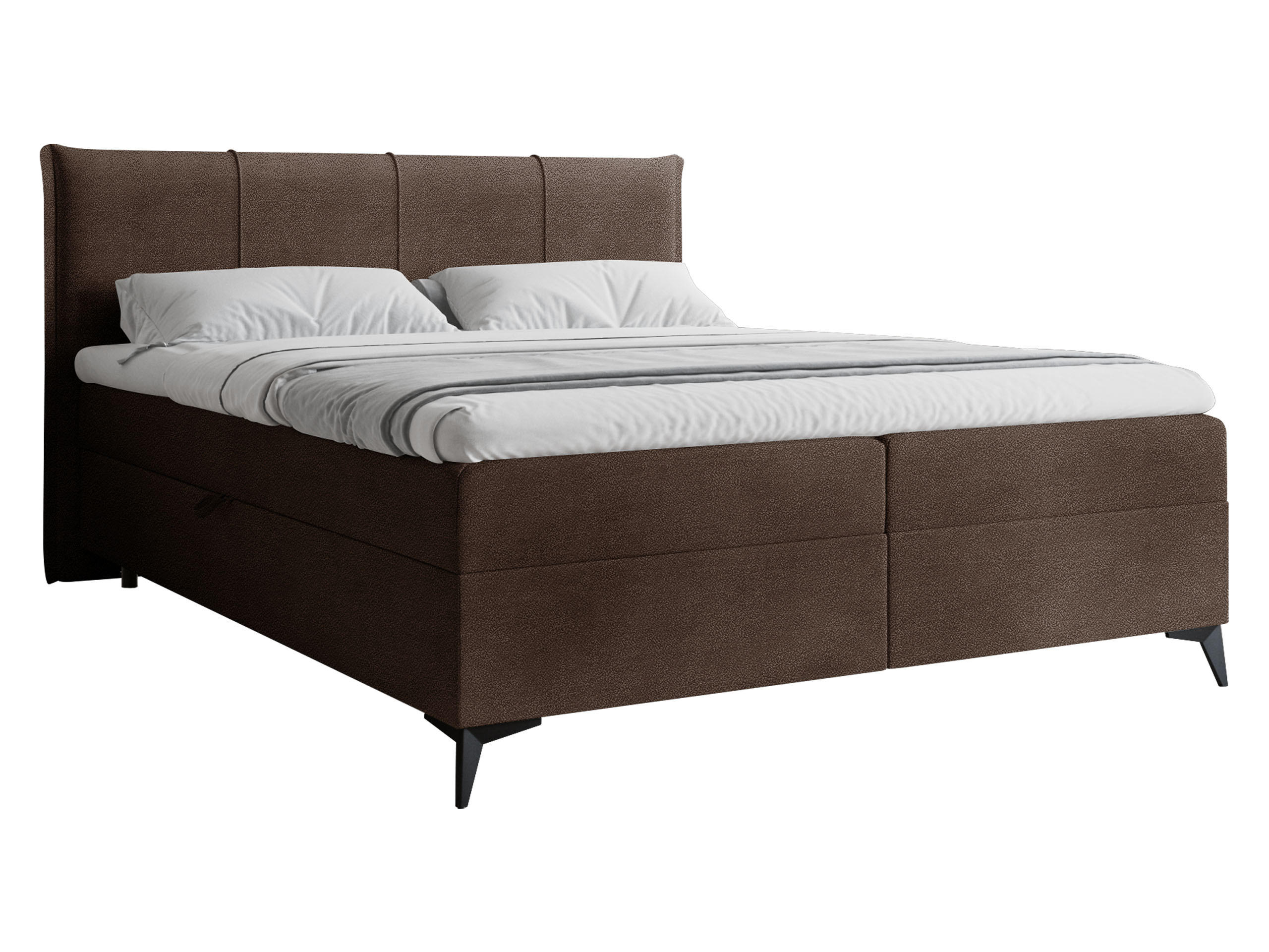 BOXBETT Eco Bis - H3 - Schwarz/Braun, Holz/Holzwerkstoff (160/200cm) - MIRJAN24