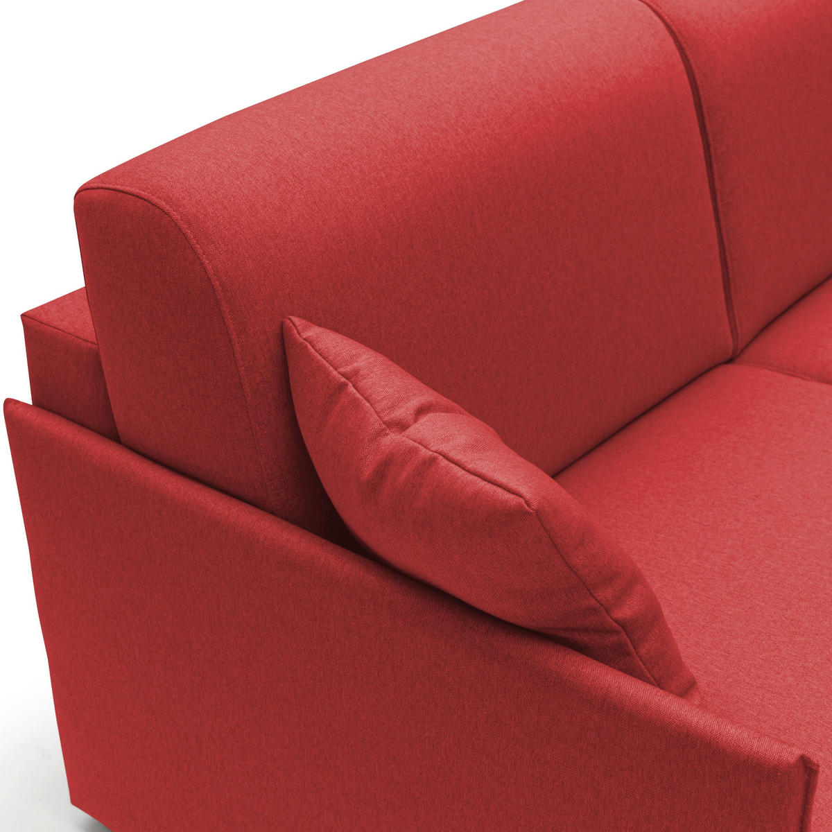 SCHLAFSOFA Evans - Rot, Textil (149/90/96cm) - Divani.store