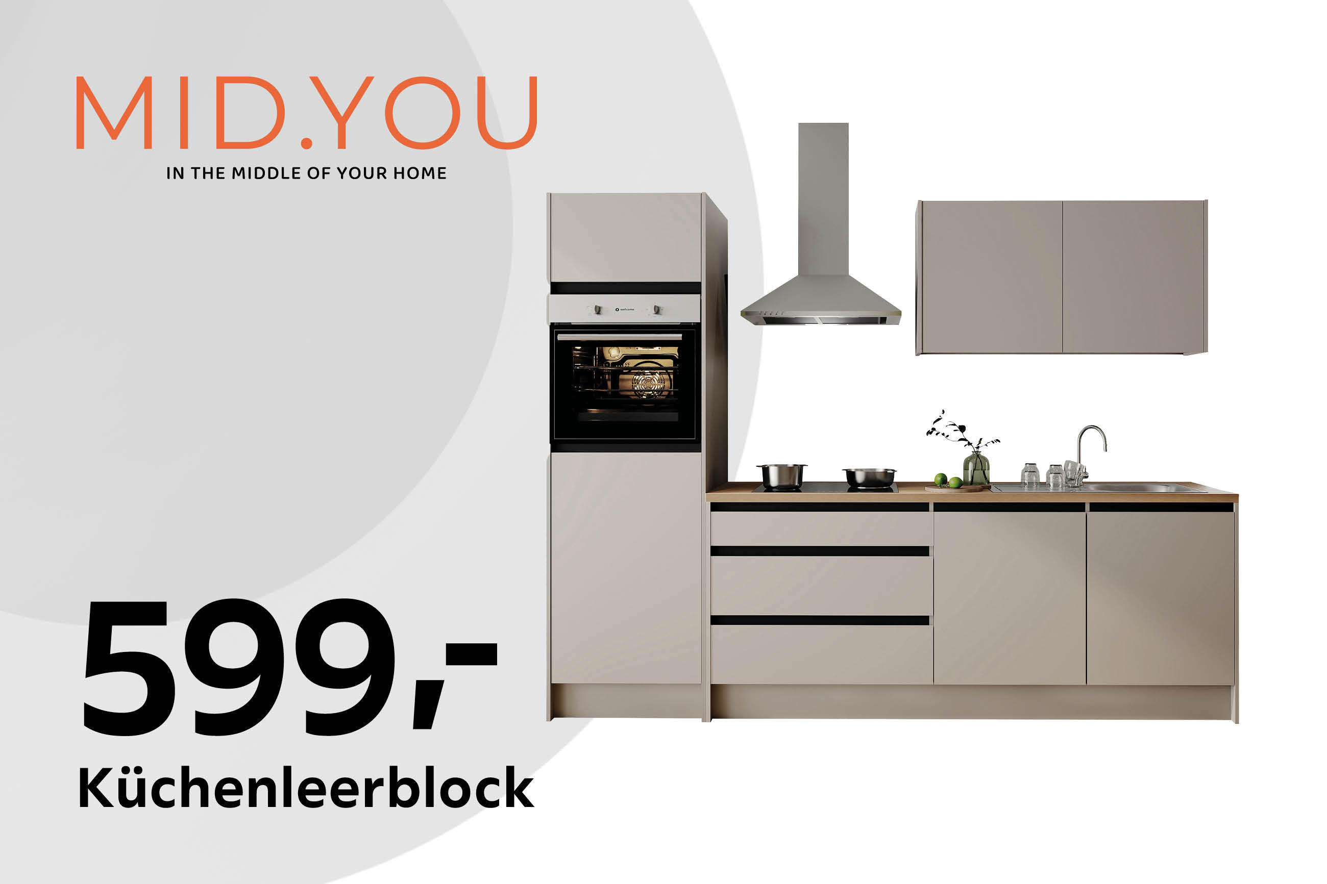 Küchenleerblock 599 € MID.You