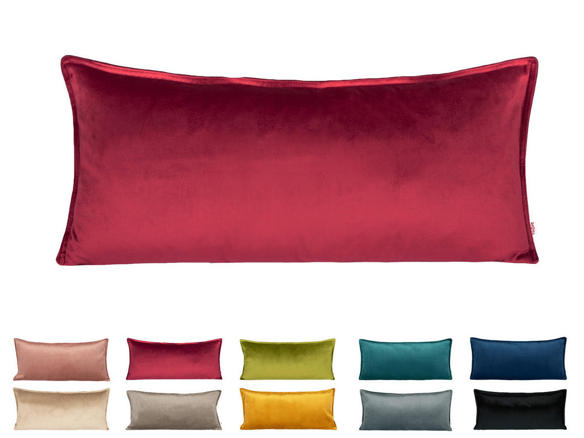 KISSENHÜLLE Samt&Sonders karmin-rot 30/70 cm - Rot, Textil (30/70cm) - beties Heimtextil