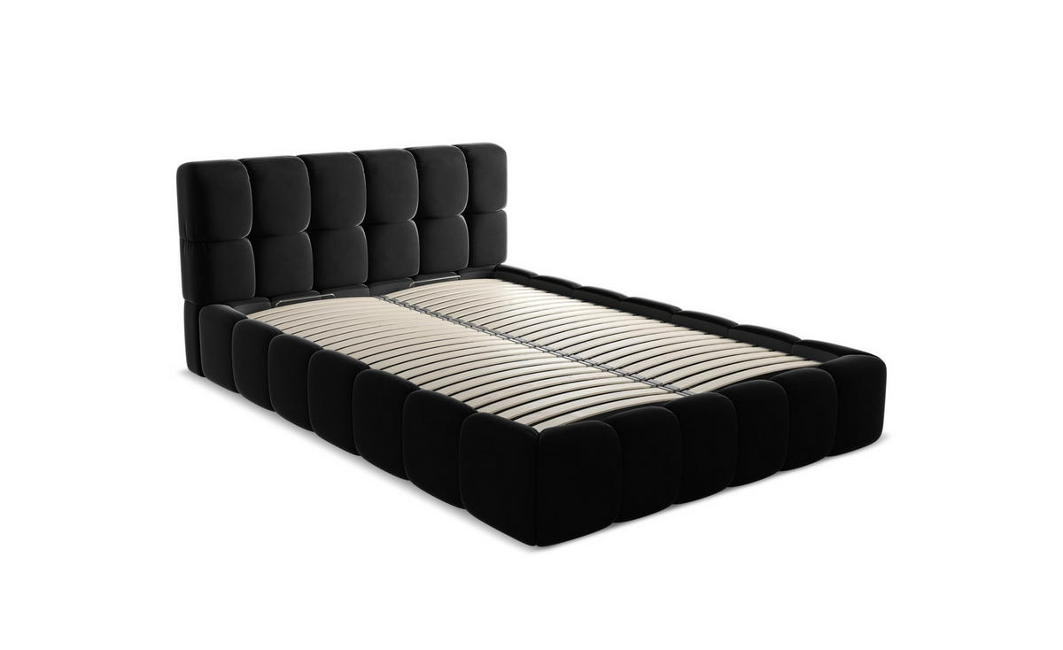 POLSTERBETT mit Bettkasten und Lattenrost 180x228 Creme - Perlmutt/Creme, Kunststoff/Textil (160/200cm) - Makamii