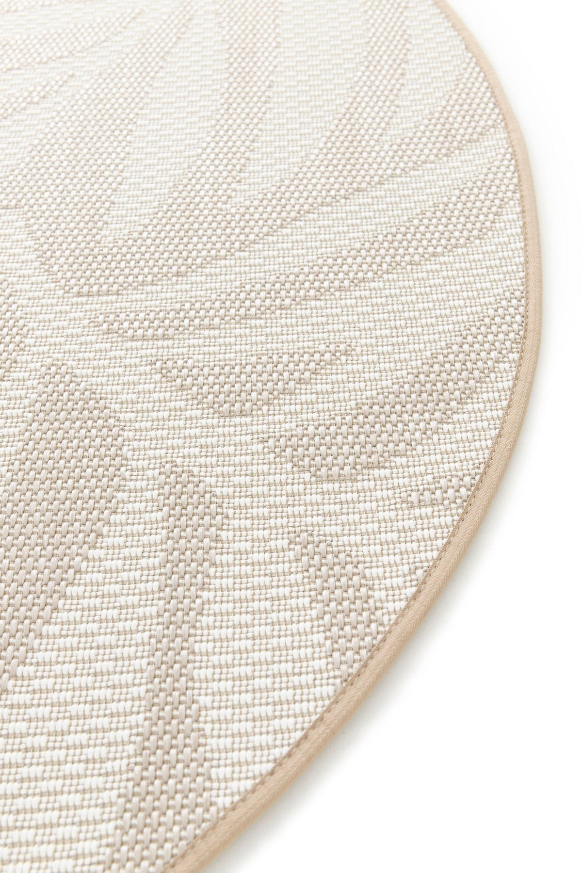 TEPPICH, Runder für Innen und Außen beige - Beige, Textil (120/120cm) - AFK Living
