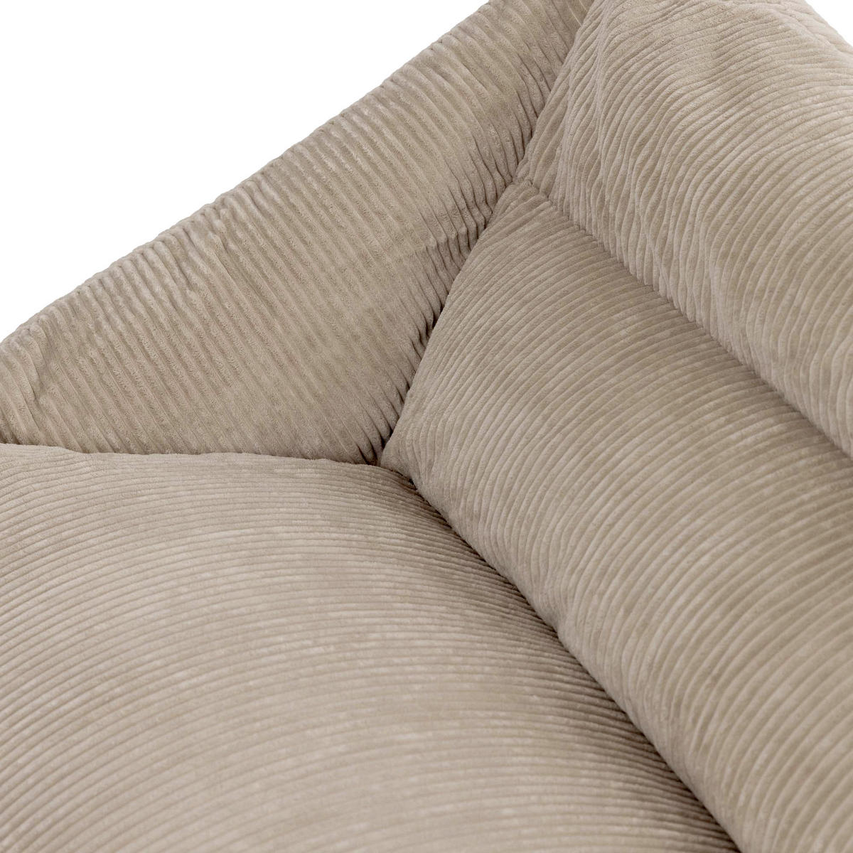SITZSACK Sofa Cecilia Cord - Beige, Textil (160/70/93cm) - icon