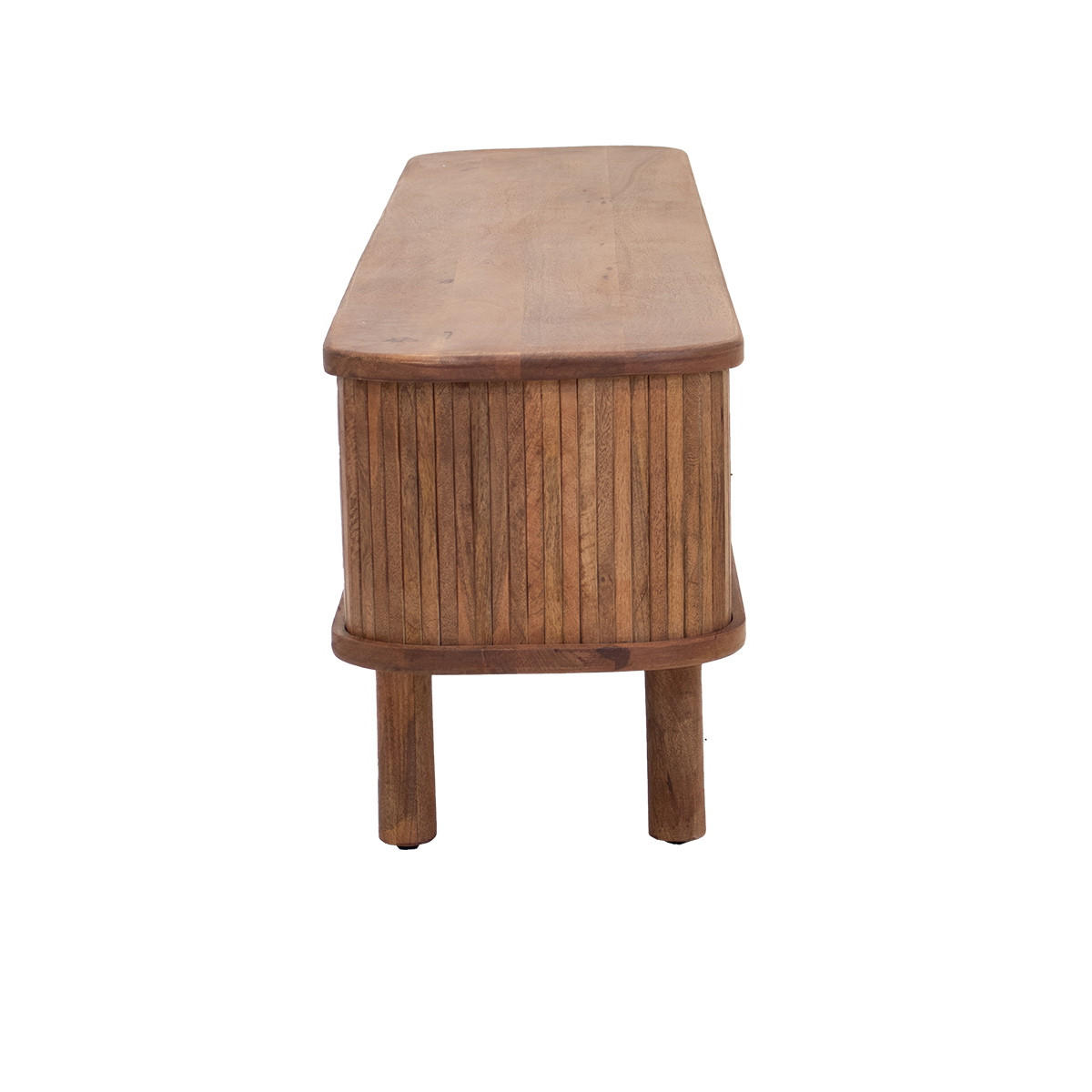 TV-SCHRANK aus Mangoholz 200x40x50cm, natürlich - Braun, Holz (200/50/40cm) - Giga Meubel