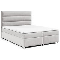 BOXBETT mit Bettkasten Trinity K-1 Bonellfederkern inkl - Silberfarben, Holz/Holzwerkstoff (200/200cm) - Best For Home