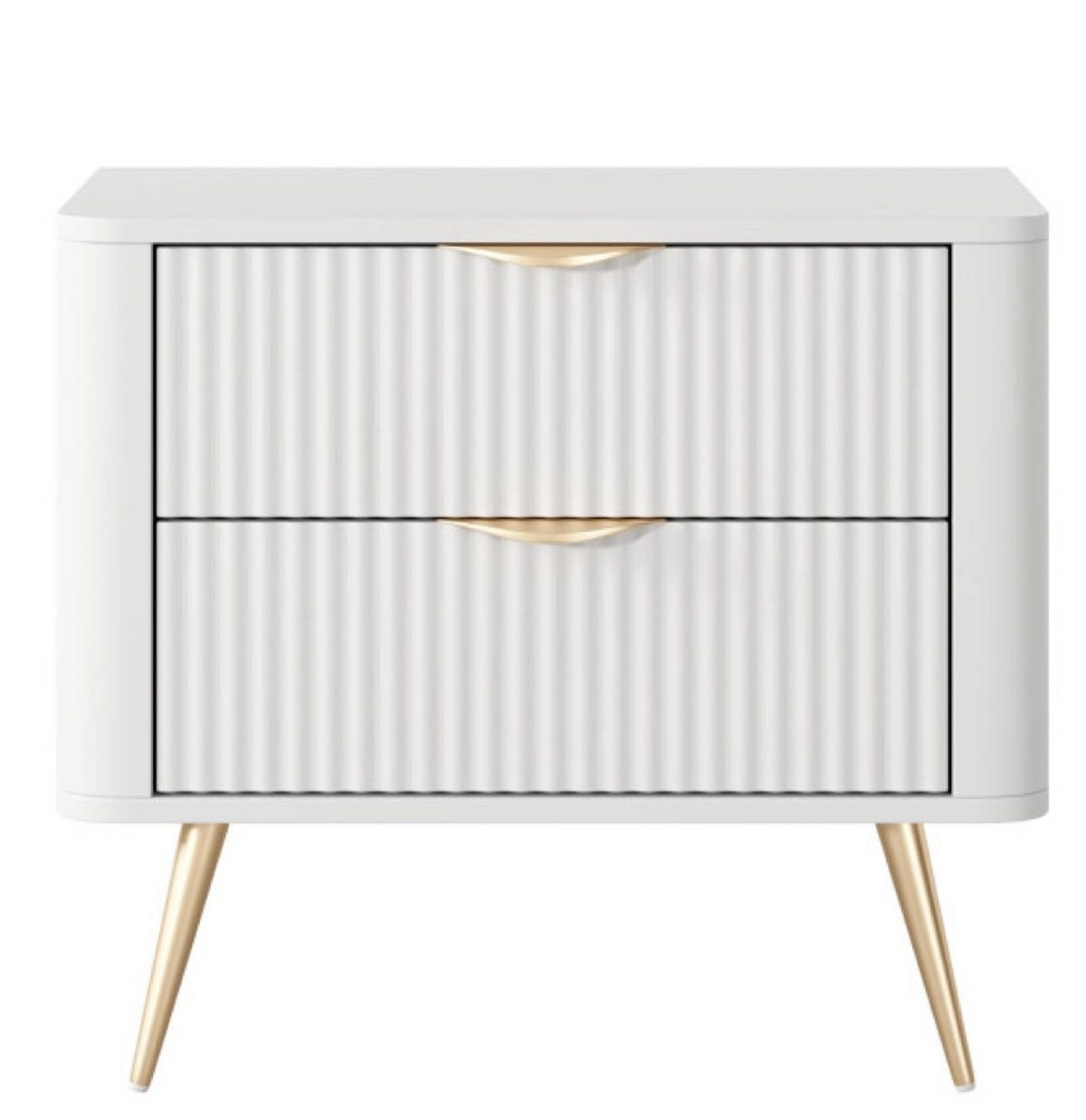 NACHTTISCH Weiss Lena - Weiß, Holzwerkstoff (63.2/55.3/38cm) - Sepro Meble