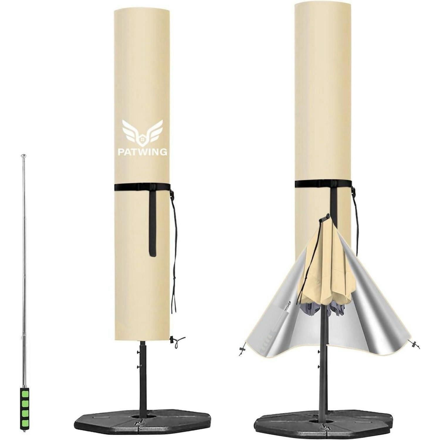 SONNENSCHIRM Schutzhülle 2-4m, 600D Oxford, Beige - Beige, Kunststoff (46/81/190cm)