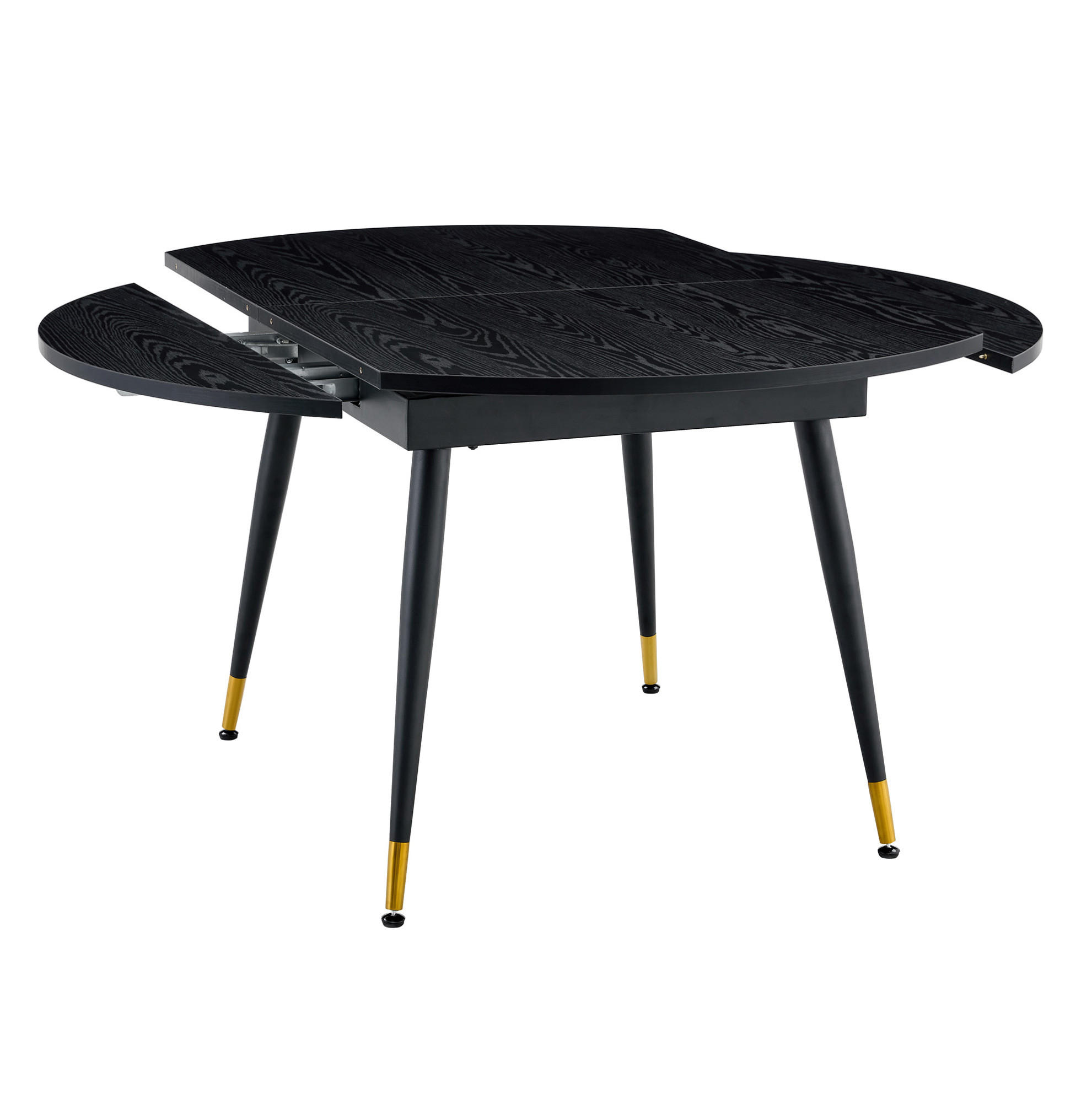 Meubliv Esstisch Schwarz 85x77x135 cm