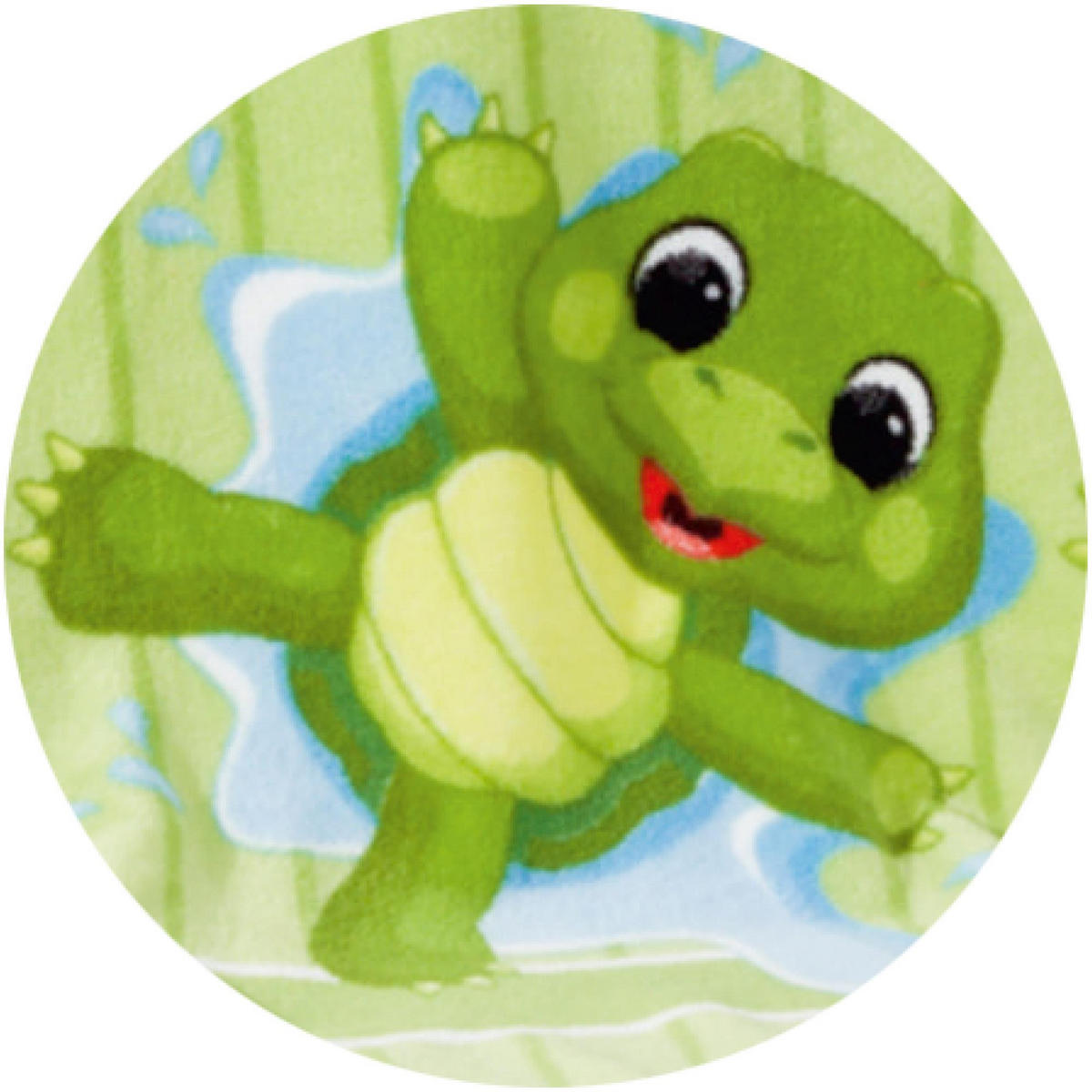 BABY FLECCEDECKE 75x100cm - Schildkröte - Limette, Textil (75/100cm)