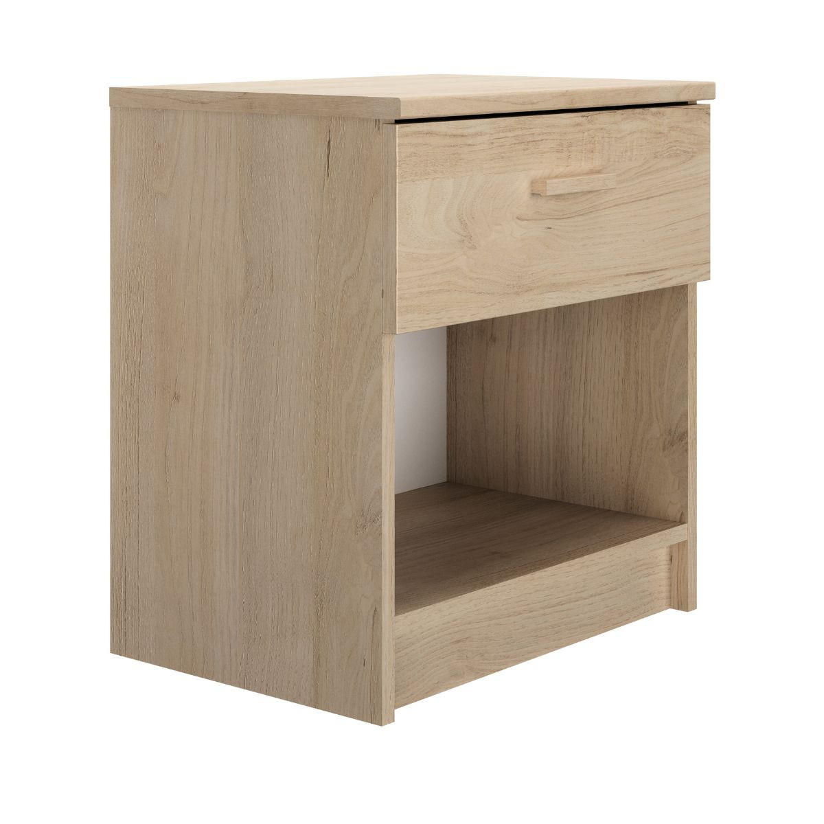 NACHTTISCH 1 Schublade H52 cm Tulle - Eichefarben, Holzwerkstoff (35/52/48cm) - Calicosy