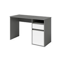 SCHREIBTISCH REGIS 120x53x75,5 cm Bürotisch Computertisch, Graphitfarben - Graphitfarben, Holzwerkstoff (53/120/75.5cm) - MASSENO