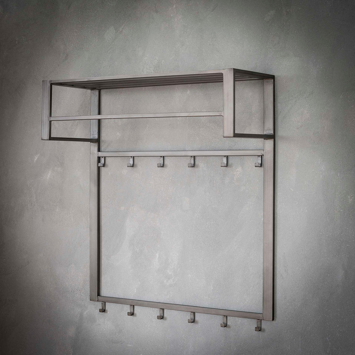 WANDGARDEROBE Lilly Grau 80/30/89 cm - Grau, Metall (30/89/80cm) - Hoyz Collection