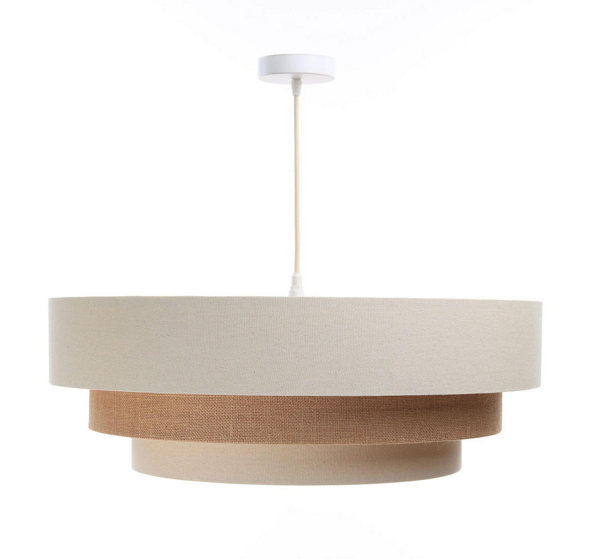 HÄNGELEUCHTE Beige 60/20 cm - Beige, Kunststoff (60/1.9/20cm) - ONZENO