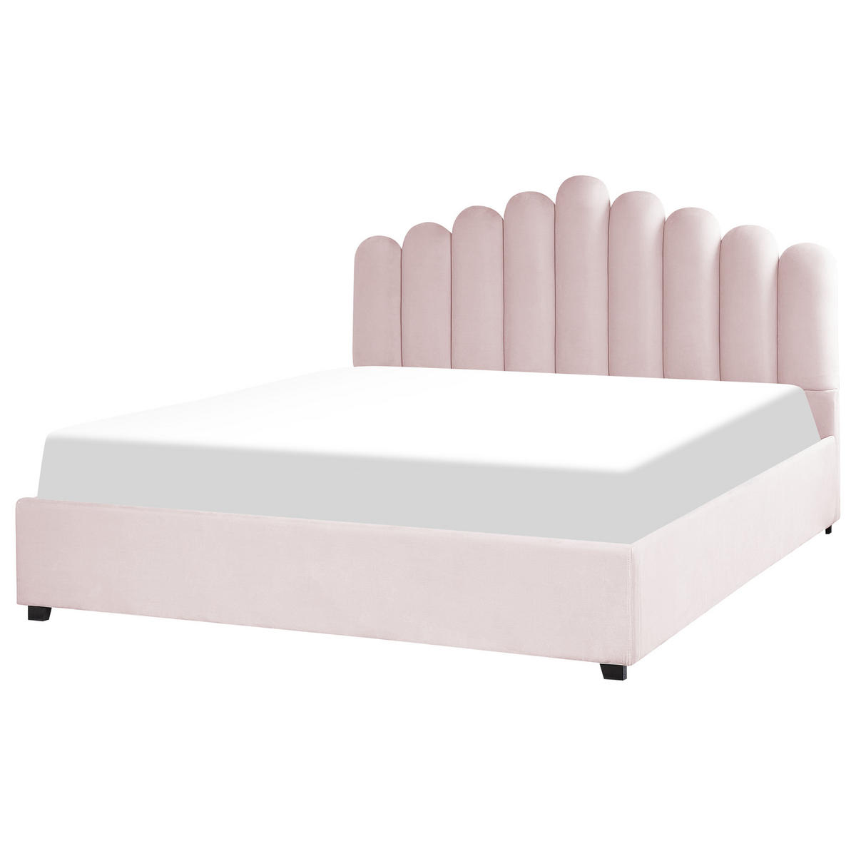POLSTERBETT 180x200 cm Rosa Vincennes - Pink, Textil (180/200cm) - Beliani