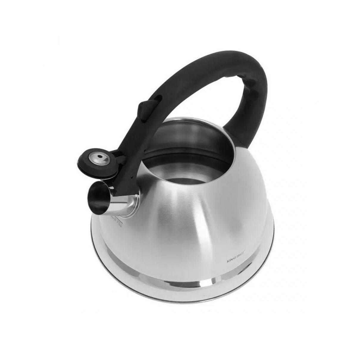 WASSERKESSEL Silber 25/23/21 cm 7683 - Silberfarben, Metall (25cm) - Kinghoff 