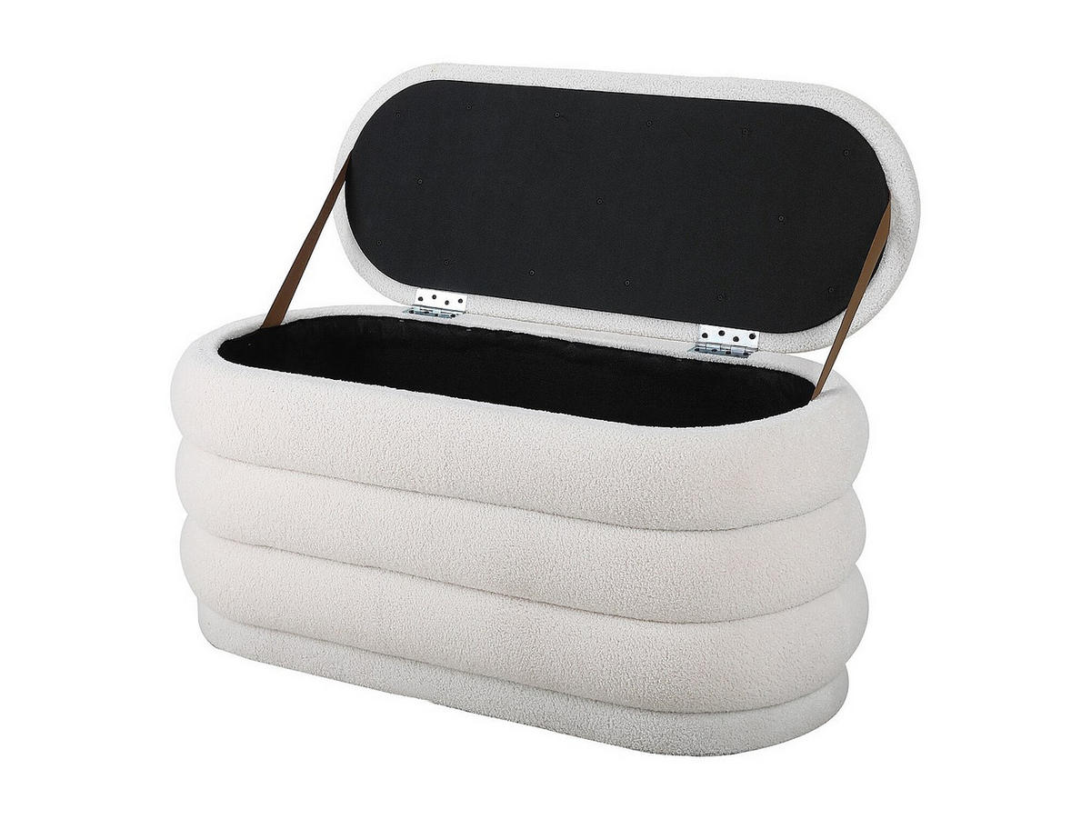 SITZBANK - 112 cmcm x 47 cmcm - Stoff - Weiß - ECAMBI - Weiß, Textil (112/49/47cm) - Vente-Unique