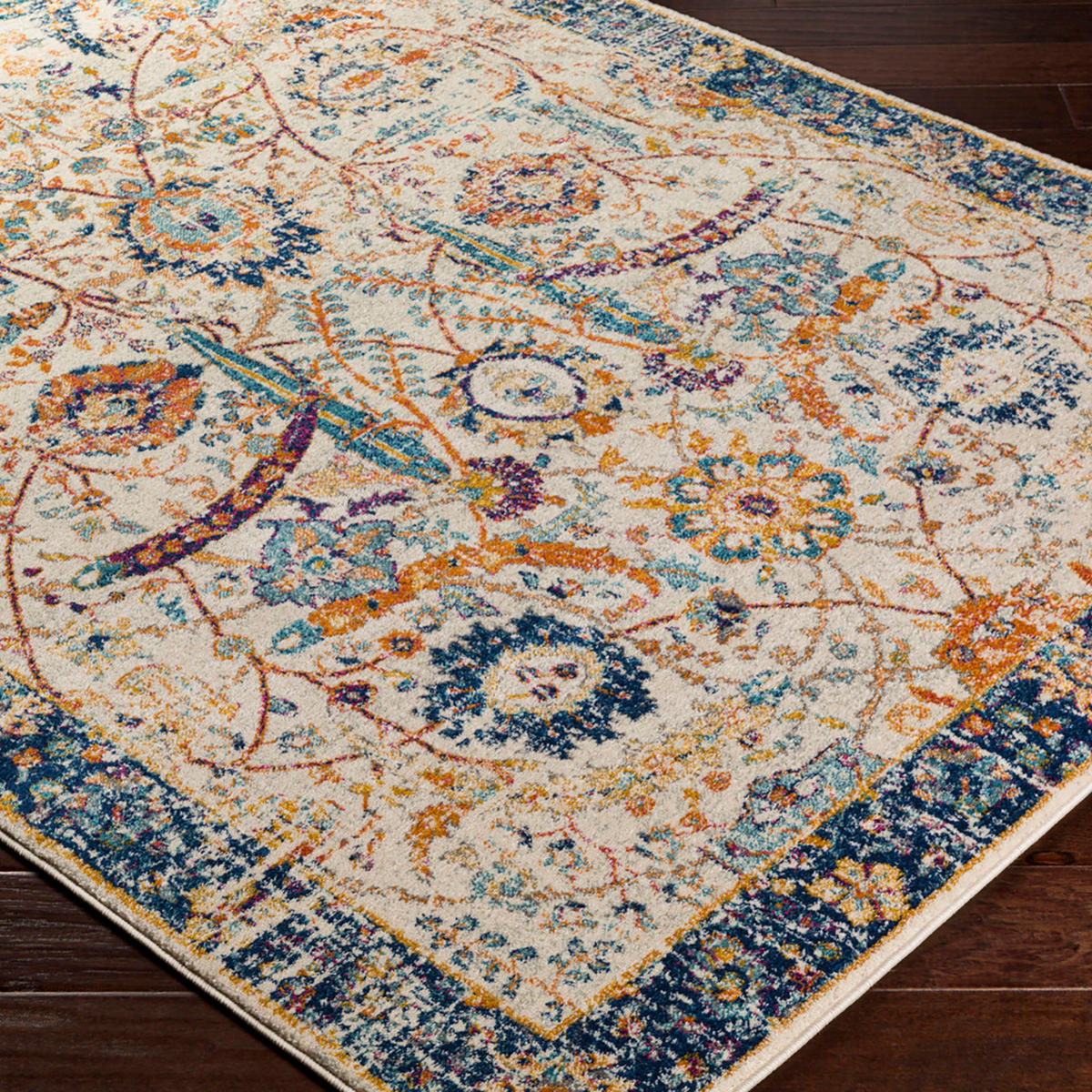 VINTAGE-TEPPICH Kush 120/170 cm Blau - Blau, Textil (120/170cm) - LIVABLISS