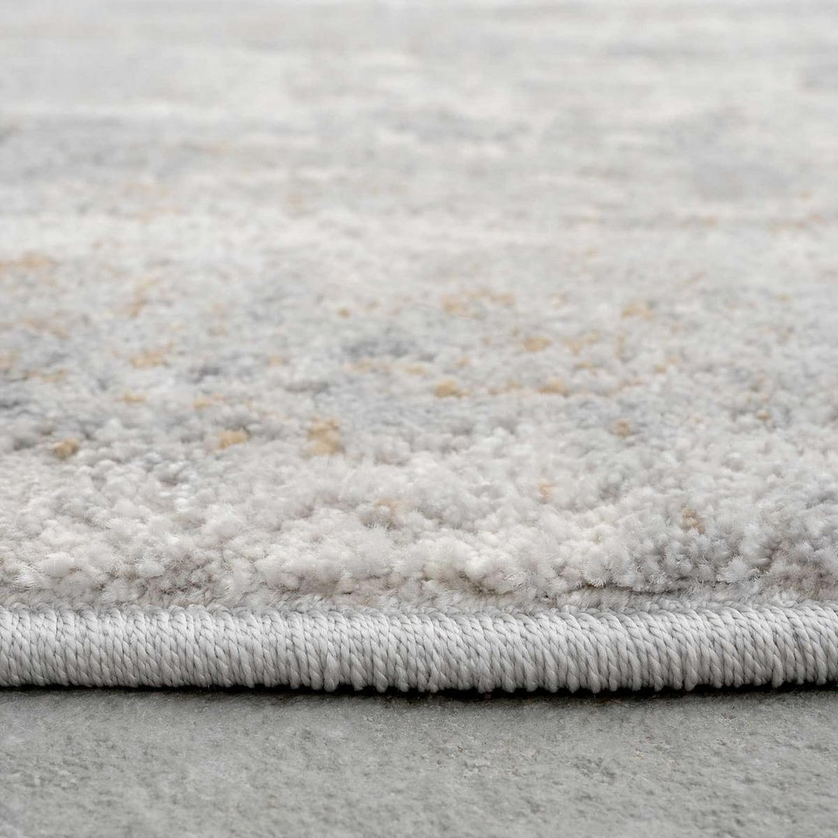WEBTEPPICH Ludlow Moonshine Grau - Grau, Textil (160/231cm) - Kukoon Rugs