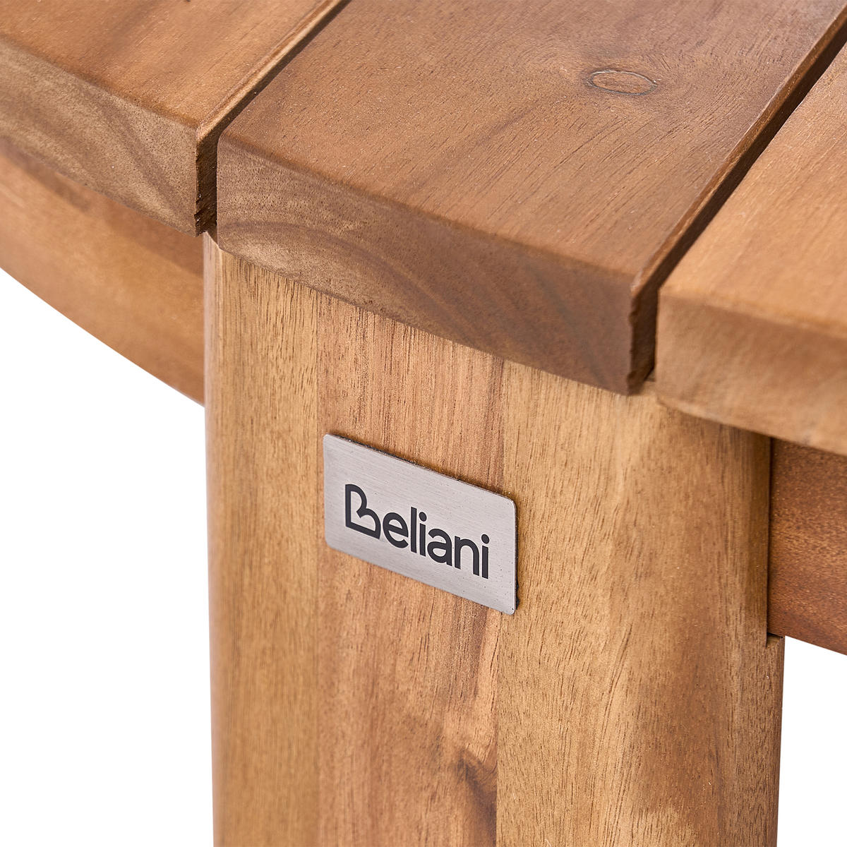 OUTDOOR-COUCHTISCH 135/90 cm Akazienholz Braun Arzello - Braun, Holz (135/90/24cm) - Beliani