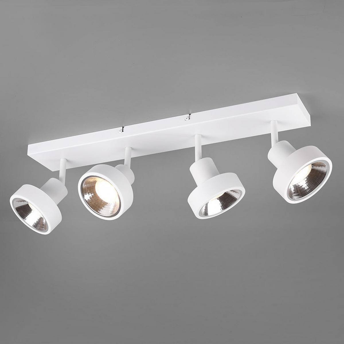 DECKENLEUCHTE Leon Metall Weiß matt - Weiß, Metall (16/60/19cm)