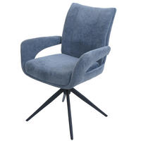 ESSZIMMERSTUHL Grau, Blau - Blau/Grau, Textil (60/90/60cm) - Jamb
